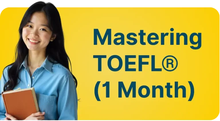 Ilustrasi Regular TOEFL Mastering TOEFL (1 Month)