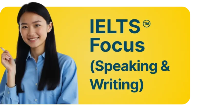 Ilustrasi Regular IELTS IELTS FOCUS (Speaking & Writing)