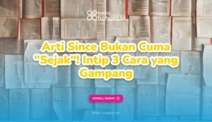 Ilustrasi Arti Since