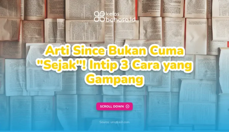 Ilustrasi Arti Since