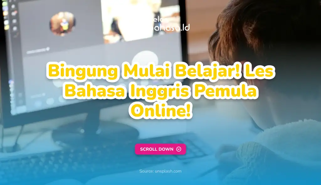 Ilustrasi Les Bahasa Inggris Pemula Online