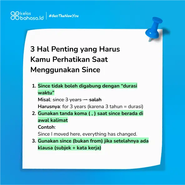 Ilustrasi Penggunaan Since dan 5 Struktur-Nya Biar Nggak Salah Lagi!