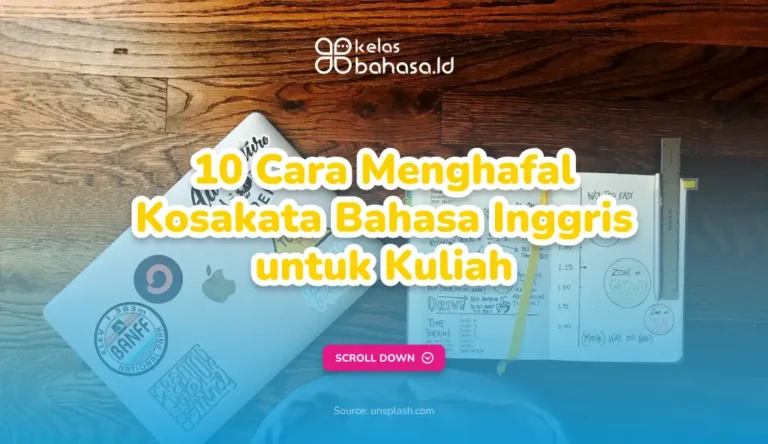 Ilustrasi Menghafal Kosakata Bahasa Inggris untuk Kuliah