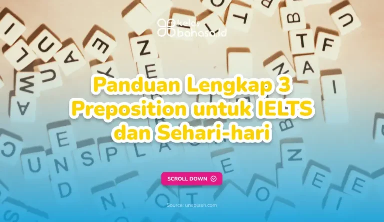 Ilustrasi prepositions in on at