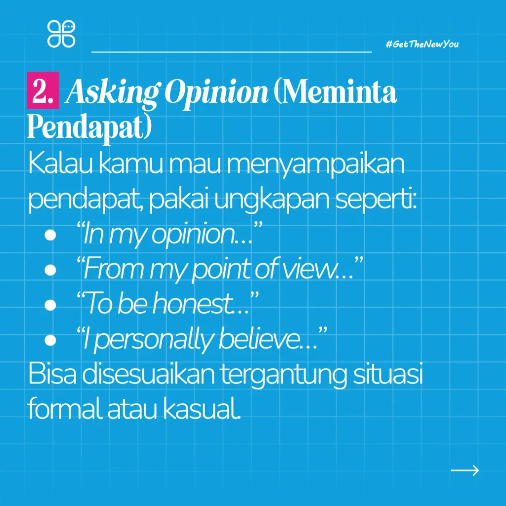 Ilustrasi Asking and Giving Opinion