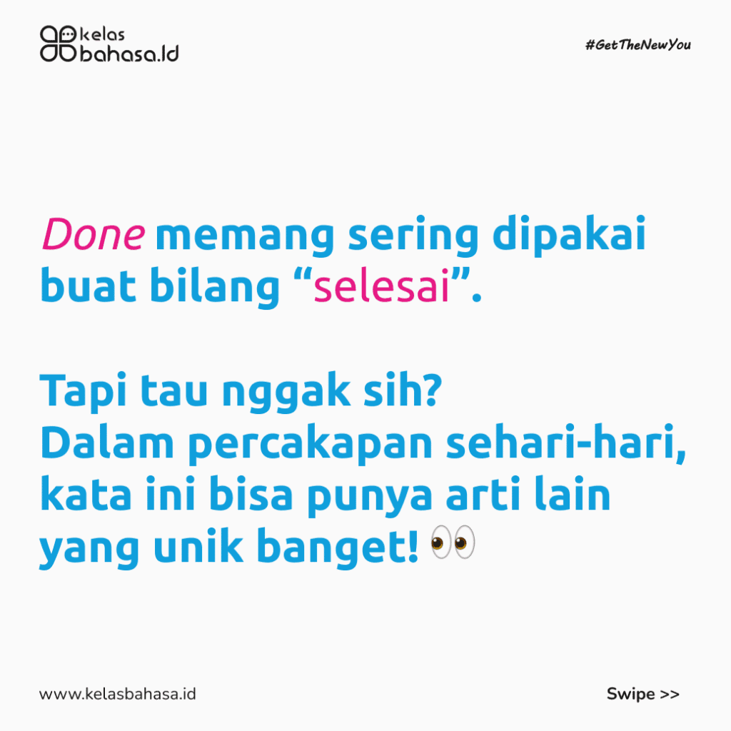 Ilustrasi Done Artinya