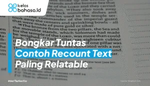 Ilustrasi Contoh Recount Text