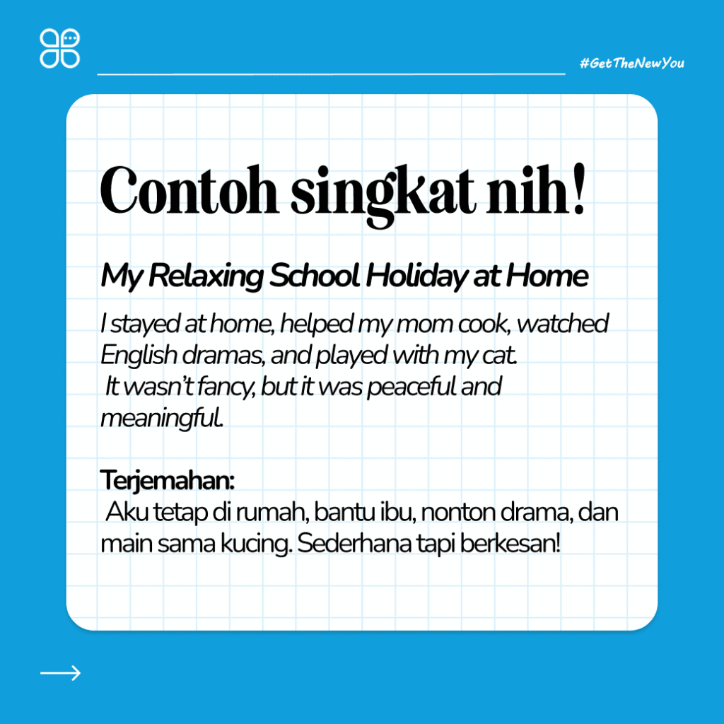 Ilustrasi Cerita Liburan Sekolah dalam Bahasa Inggris