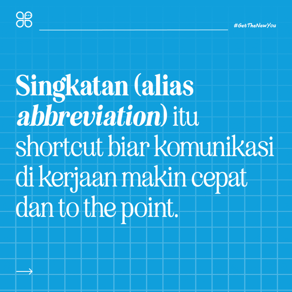 Ilustrasi Singkatan Bahasa Inggris Gaul 