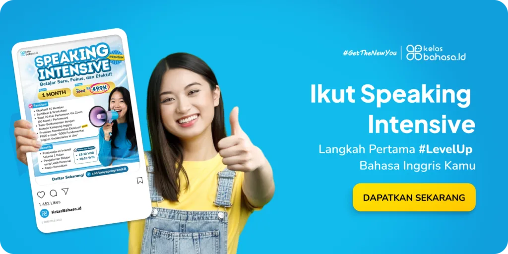 Ilustrasi Program Speaking Intensive