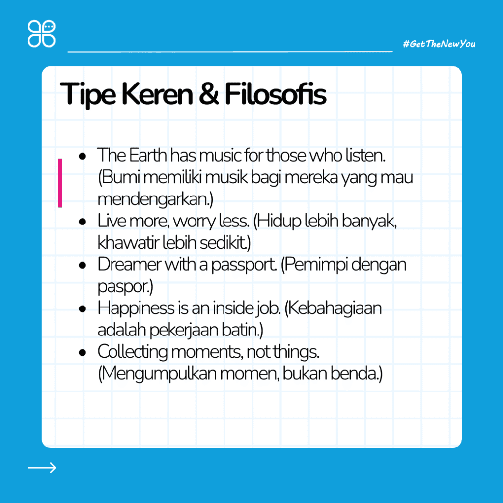 Ilustrasi Ide Bio Instagram Aesthetic