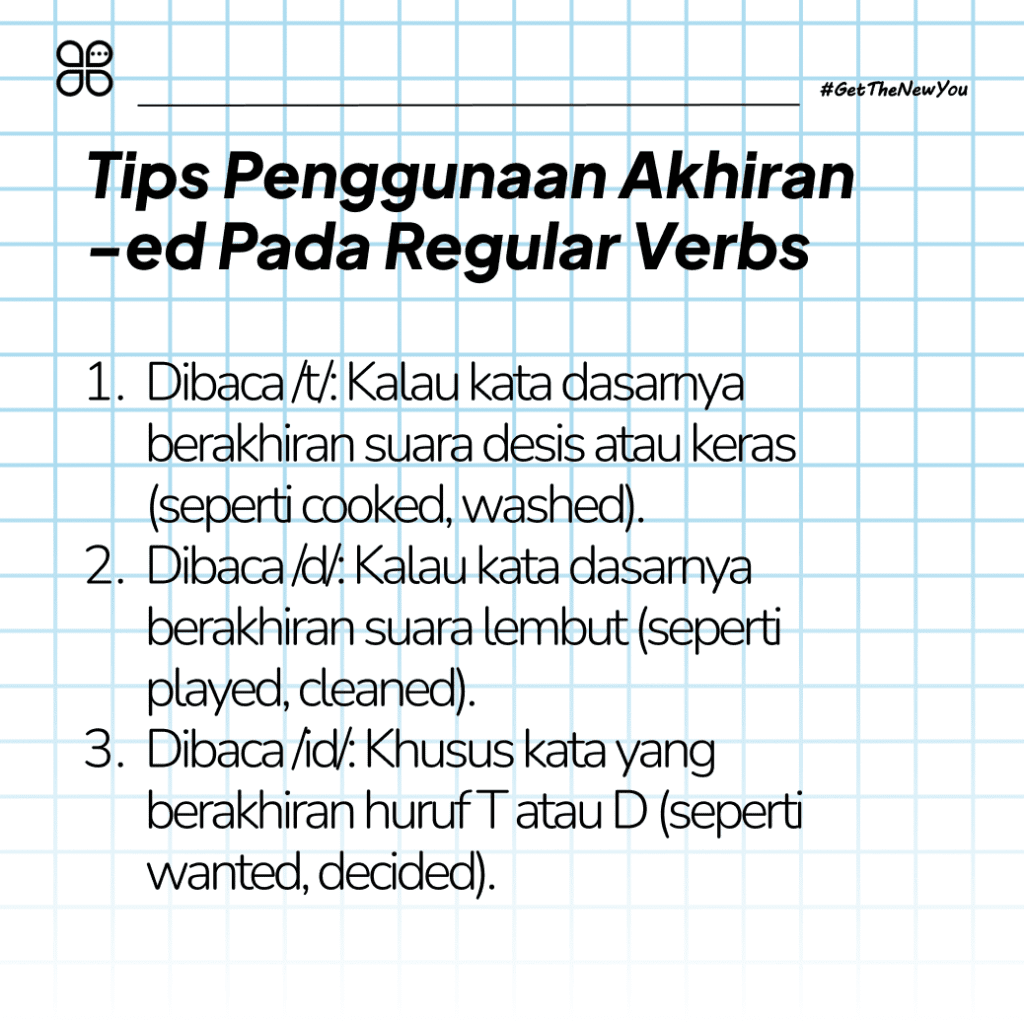 ilustrasi regular verbs