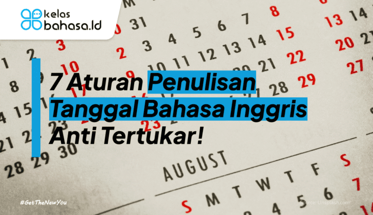 ilustrasi penulisan tanggal bahasa inggris