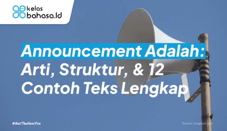 ilustrasi announcement adalah