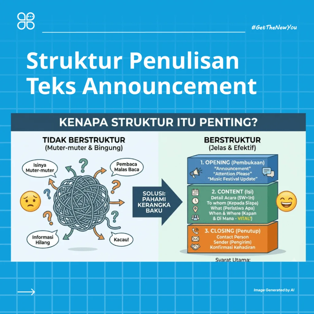ilustrasi announcement adalah