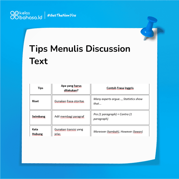 ILustrasi Contoh Discussion Text: Pelajari Lengkap dengan Struktur ilustrasi contoh discussion text
