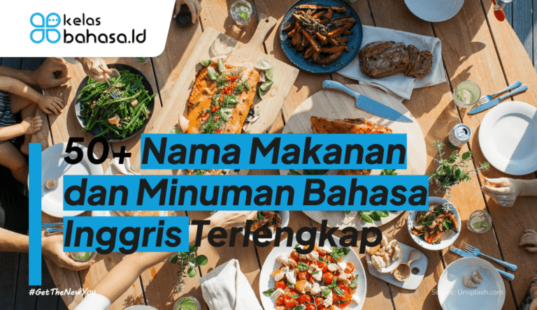 ilustrasi nama makanan dan minuman bahasa inggris