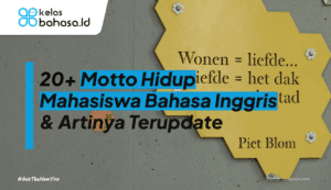 ilustrasi motto hidup mahasiswa bahasa inggris