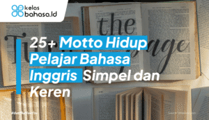 ilustrasi motto hidup pelajar bahasa inggris