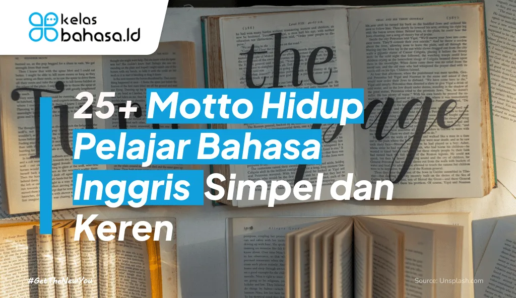 ilustrasi motto hidup pelajar bahasa inggris