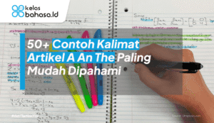 ilustrasi contoh kalimat a an the