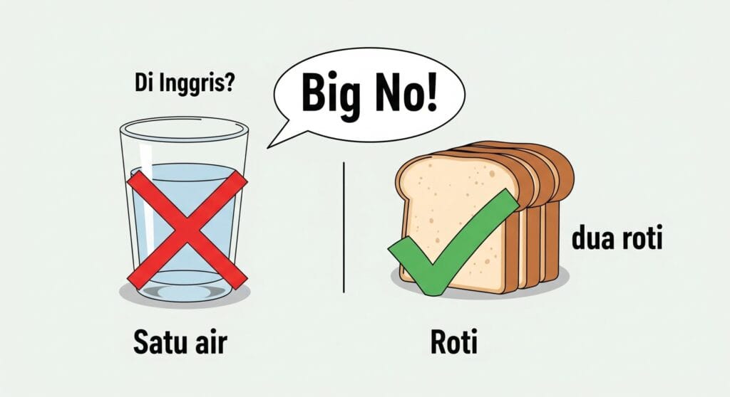 Ilustrasi Countable dan Uncountable Nouns