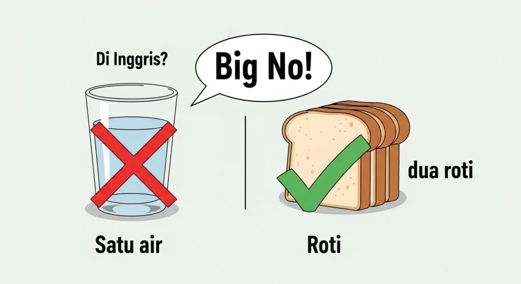 Ilustrasi Countable dan Uncountable Nouns