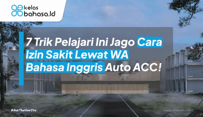 ILustrasi 7 Trik Cara Izin Sakit Lewat WA Bahasa Inggris Auto ACC! ilustrasi cara izin sakit lewat wa bahasa Inggris