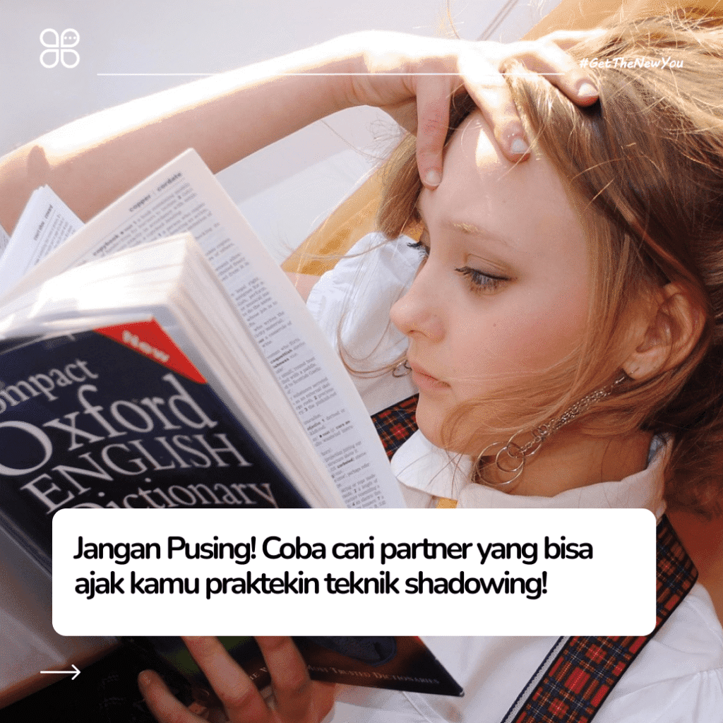 ilustrasi teknik shadowing bahasa inggris