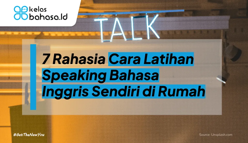 ilustrasi cara latihan speaking bahasa inggris sendiri di rumah