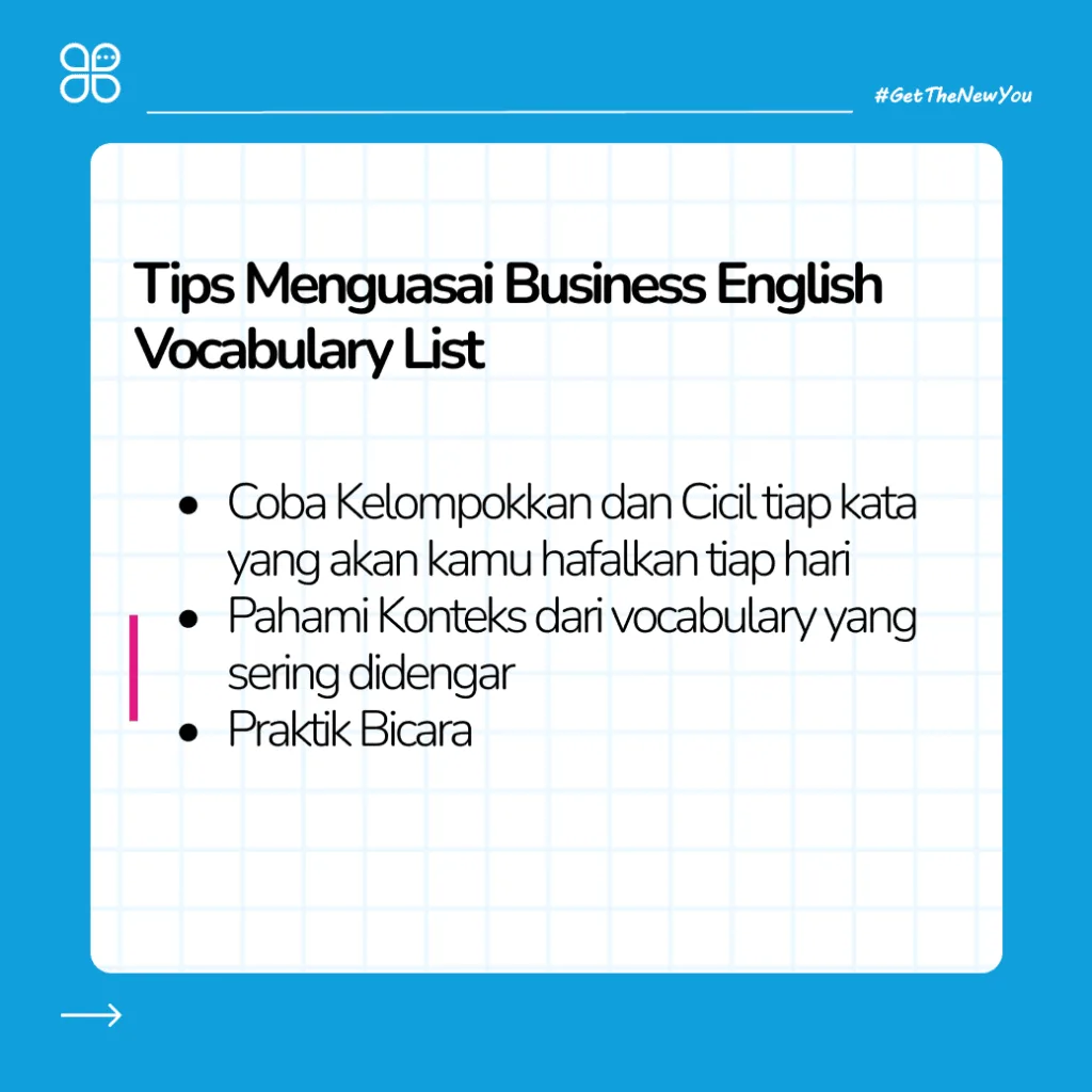 ilustrasi Business English Vocabulary List