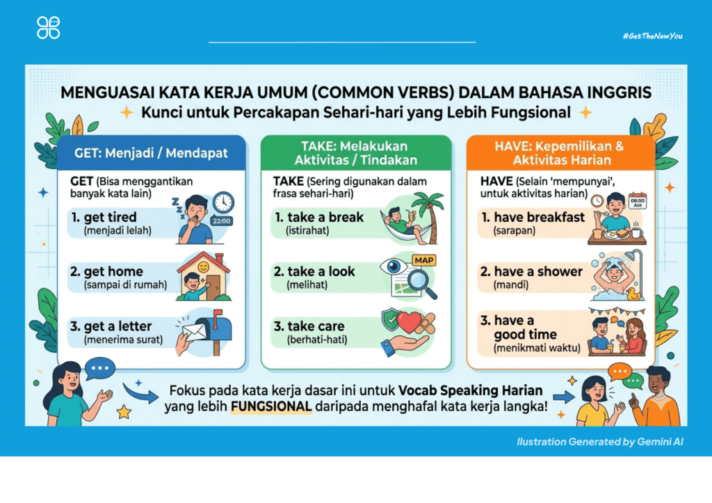 ilustrasi vocabulary untuk speaking bahasa inggris sehari-hari