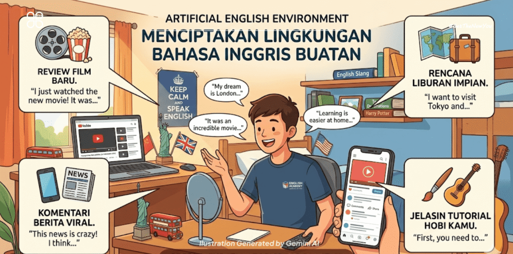 ilustrasi Cara Belajar Speaking Bahasa Inggris Tanpa Kursus