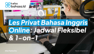 ilustrasi Les Privat Bahasa Inggris Online
