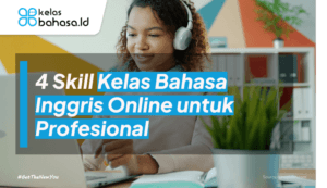 ilustrasi Kelas Bahasa Inggris Online untuk Profesional
