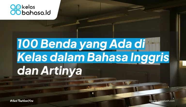 ilustrasi 100 Benda yang Ada di Kelas dalam Bahasa Inggris