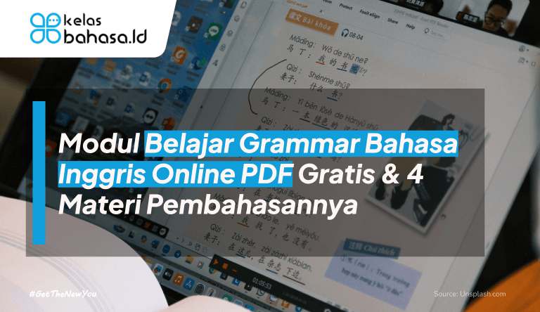 ilustrasi Belajar Grammar Bahasa Inggris Online PDF