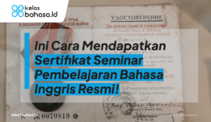 ilustrasi Sertifikat Seminar Pembelajaran Bahasa Inggris